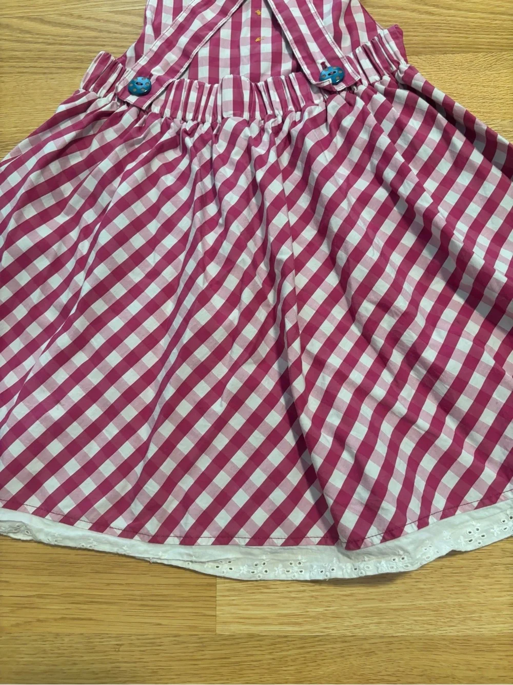 “Wildflower” pinafore dress with matching shirt size 6 in great condition